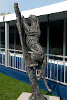 One of the many sculptures being displayed at Badminton this year