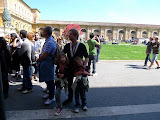 A long speech about the sistine chapel, before we go in.