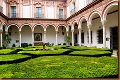 seville, bellas artes courtyard