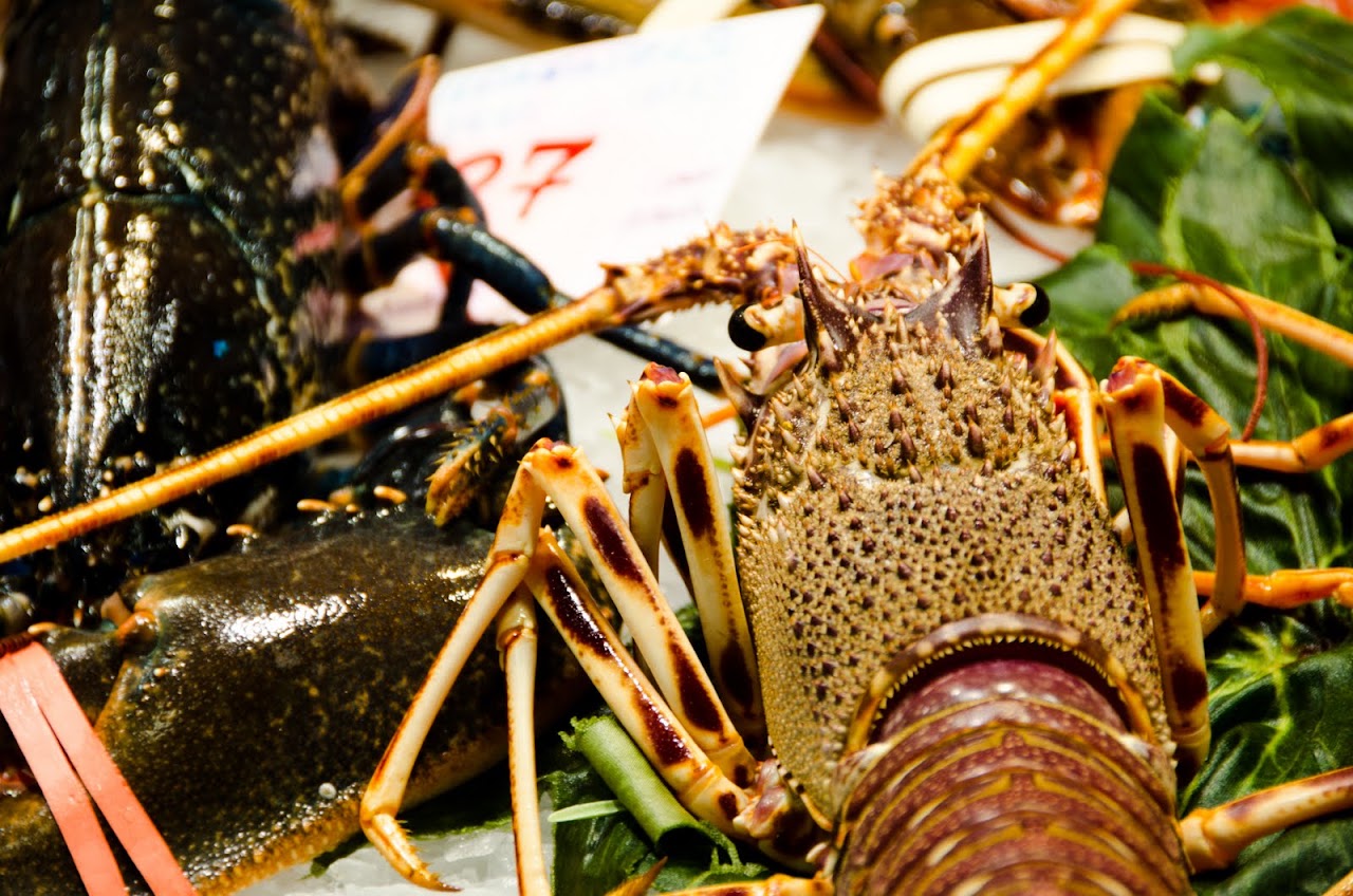 Lobster at Boqueria Market