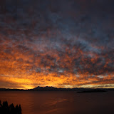 The sun rising over Bolivia's Cordillera Real.