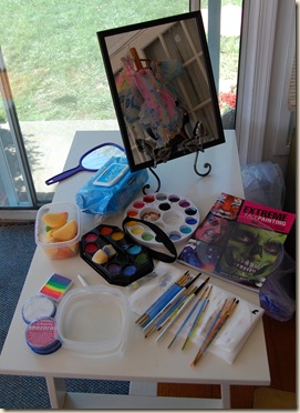 face paint station