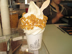 Cereal milk soft serve with cornflake topping from Milk Bar. Cereal milk soft serve with cornflake topping from Milk Bar.