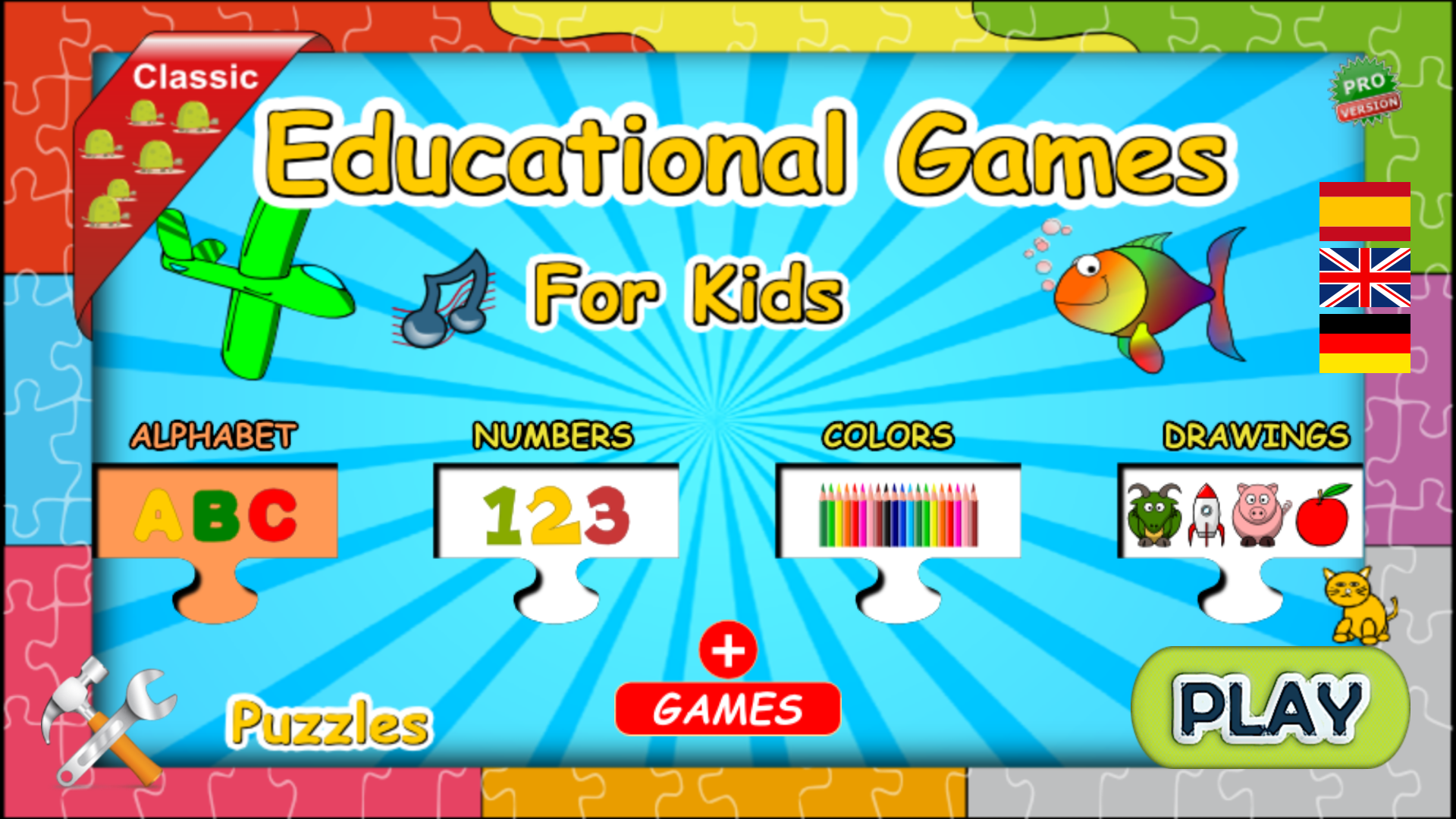 Android application Educational Games for kids screenshort