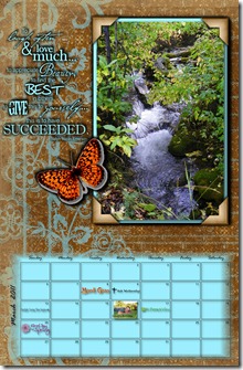 2011_Calendar done by Barbara Milne in Storybook Creator