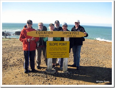 The gang at Slope Point.