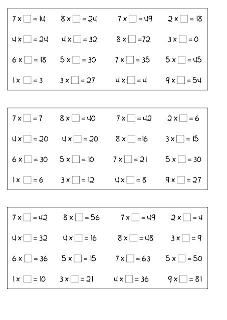 LA MULTIPLICACION FICHAS DE REFUERZO