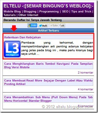 ELTELU - Contoh Headline Artikel Pada Blog Versi Seluler ELTELU - Contoh Headline Artikel Pada Blog Versi Seluler