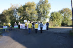 CALNI protest at Portmore Equestrian Centre due to Portmore Equestrian Centre taking money from Rose Energy, a company which Moy Park owns a 66% stake in and is planning to build an incinerator at Glenavy, Lisburn on the shores of Lough Neagh, the main source of drinking water for Belfast and Northern Ireland.