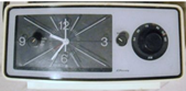 c0 J C Penney Table Electric Am Radio and Alarm Clock Model 680-3410