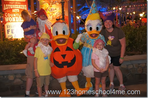 Donald Duck in Costume at Halloween party Donald Duck in Costume at Halloween party