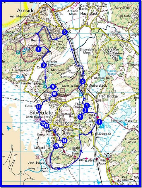 Approximate (planned) route - 19 km, 400 metres ascent