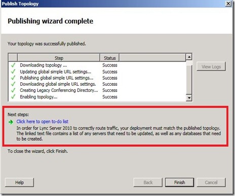 Lync To-Do - Publish - marked