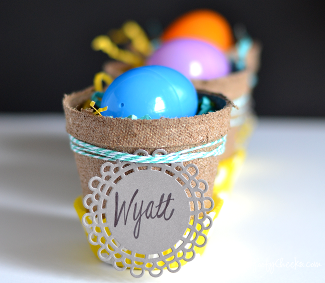 Mini Easter Basket Place Cards - Place Settings