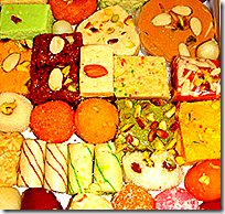 [Box of Indian sweets]