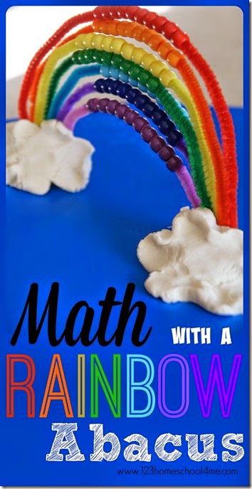 Math with a Rainbow Abacus - a fun counting by 1s and 10s activity for Toddler Preschool Kindergarten and 1st Grade Math with a Rainbow Abacus - a fun counting by 1s and 10s activity for Toddler Preschool Kindergarten and 1st Grade