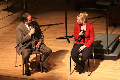 Chris Morrison and Molly Carr at the pre-concert talk