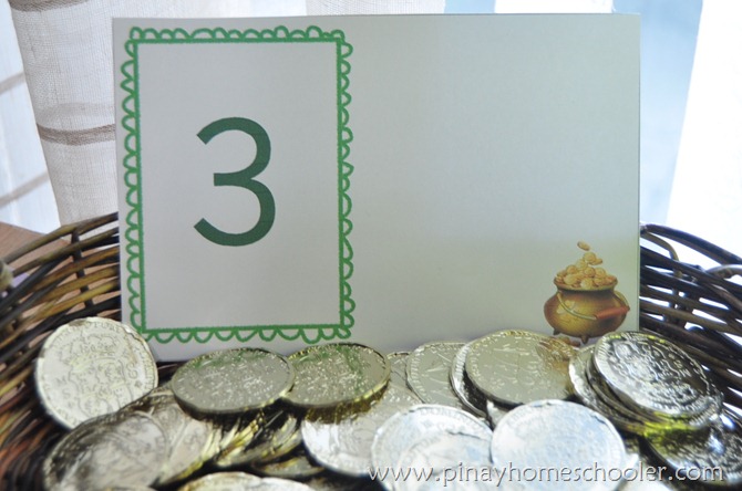 St. Patrick's Activity: Gold Coins Counting Activity