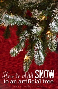How to Add Snow to an Artifical Tree[5]