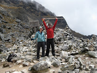 Salkantay Pass - the highest weve ever been - 15,200 ft