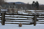 This is the donkey paddock, but I guess the donkeys are in the stable.  Too bad.  I like them.