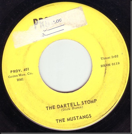 The Mustangs Dartell Stomp The Mustangs Dartell Stomp