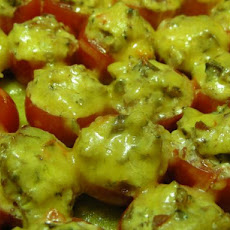 Burst of Flavors Mushroom Stuffed Cherry Tomatoes Baked W.cheese