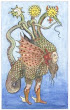 Woodcut Of Triple Headed Dragon From Giovanni Battista Nazari Il Metamorfosi Metallico 1564