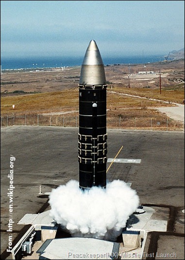 Peacekeeper(MX) Missile Test Launch