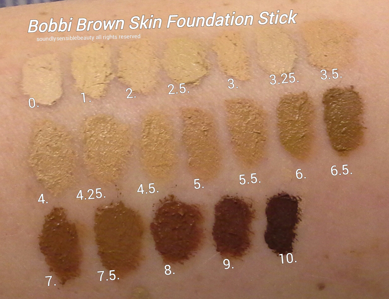 Bobbi Brown Skin Foundation Stick; Review & Swatches of Shades