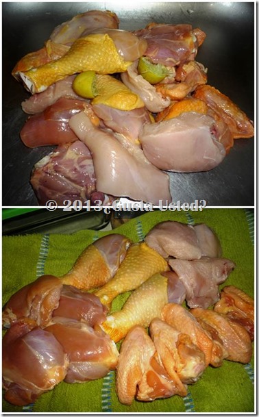 Lava el pollo con agua y jugo de limón. Sécalo clip_image002