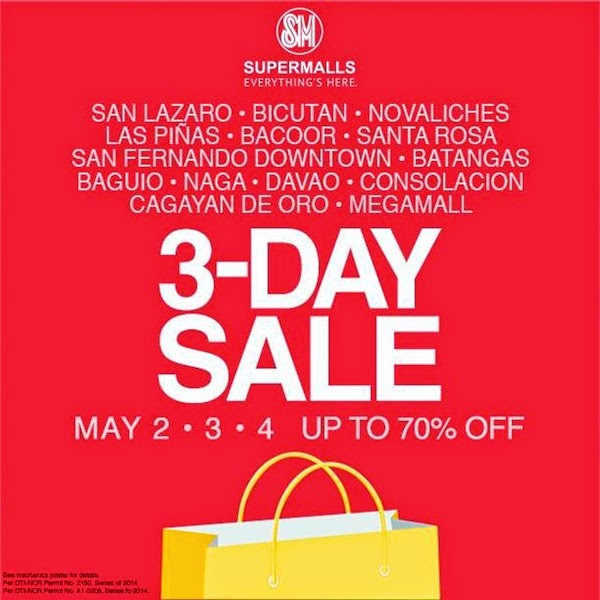 SM 3-day Sale May