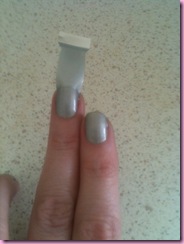 putting on nail ease