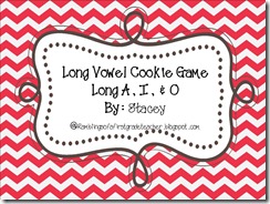 Long vowel cookie game
