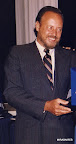 Horacio de la Cruz recibiendo un premio. Gentileza: Ana Lorenzutti.