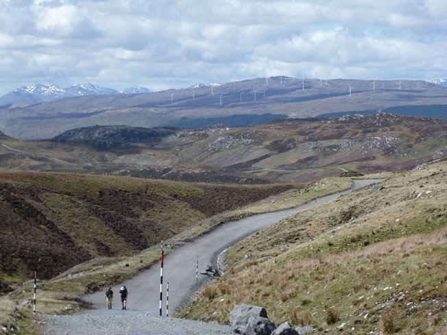 PHIL'S PIC OF HAUL ROAD & MILLENNIUM WIND FARM