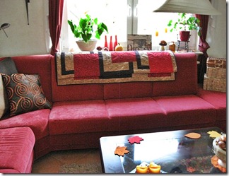 Couch quilt done on couch Couch quilt done on couch