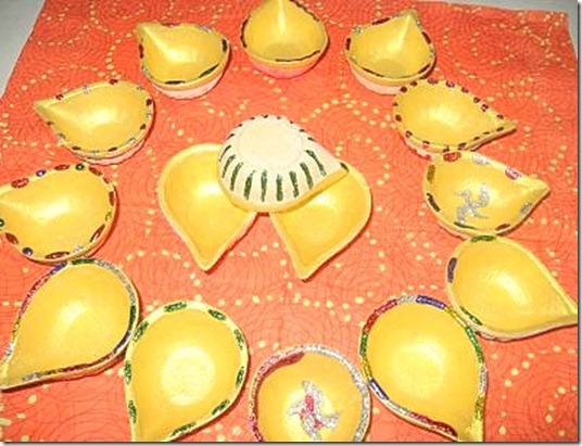 How to make design  your DIY diwali diya lamp at home