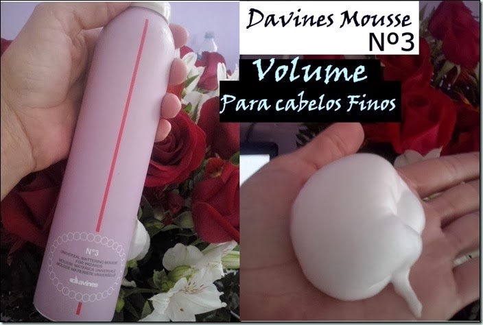 Mousse da Davines nº3–Volume para cabelos Finos Mousse da Davines nº3–Volume para cabelos Finos