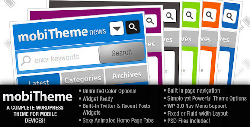 mobiTheme - WordPress Theme for Mobile Devices - ThemeForest Item for Sale
