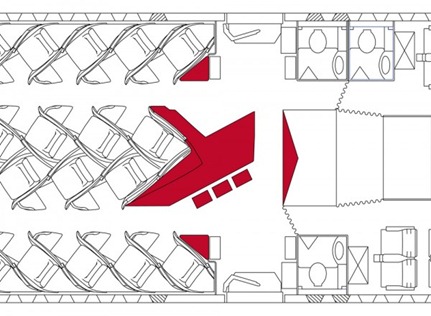 Virgin Atlantic A300 In Flight Bar Interior Design 