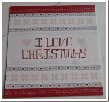 Nordic I Love Christmas Card