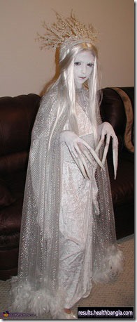 white ghost halloween costume