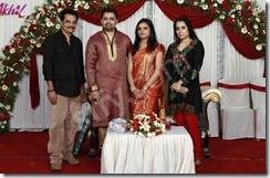 balachandramenon son akhil vinayak wedding image