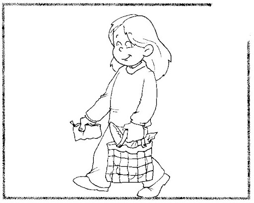 Niñas haciendo tareas para colorear - Imagui Niñas haciendo tareas para colorear - Imagui