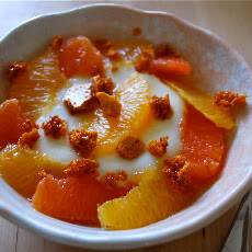 Citrus Yogurt Panna Cotta with Honeycomb