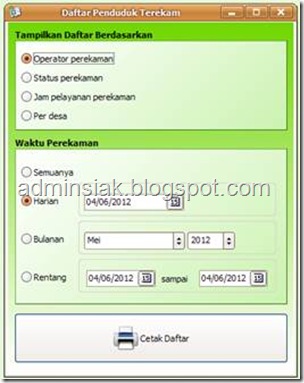 suplemen ektp, inject siak afis, ektp, enrollment