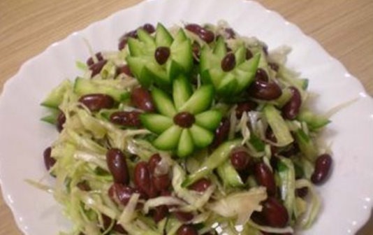салат с фасолью салат с фасолью