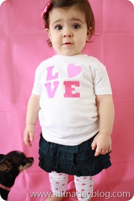 Valentine shirt for baby