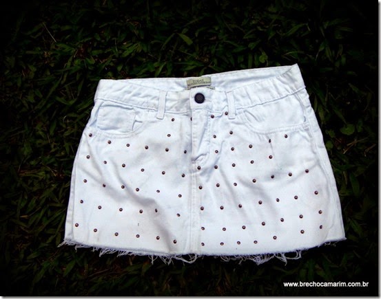 mini saia branca mini saia branca